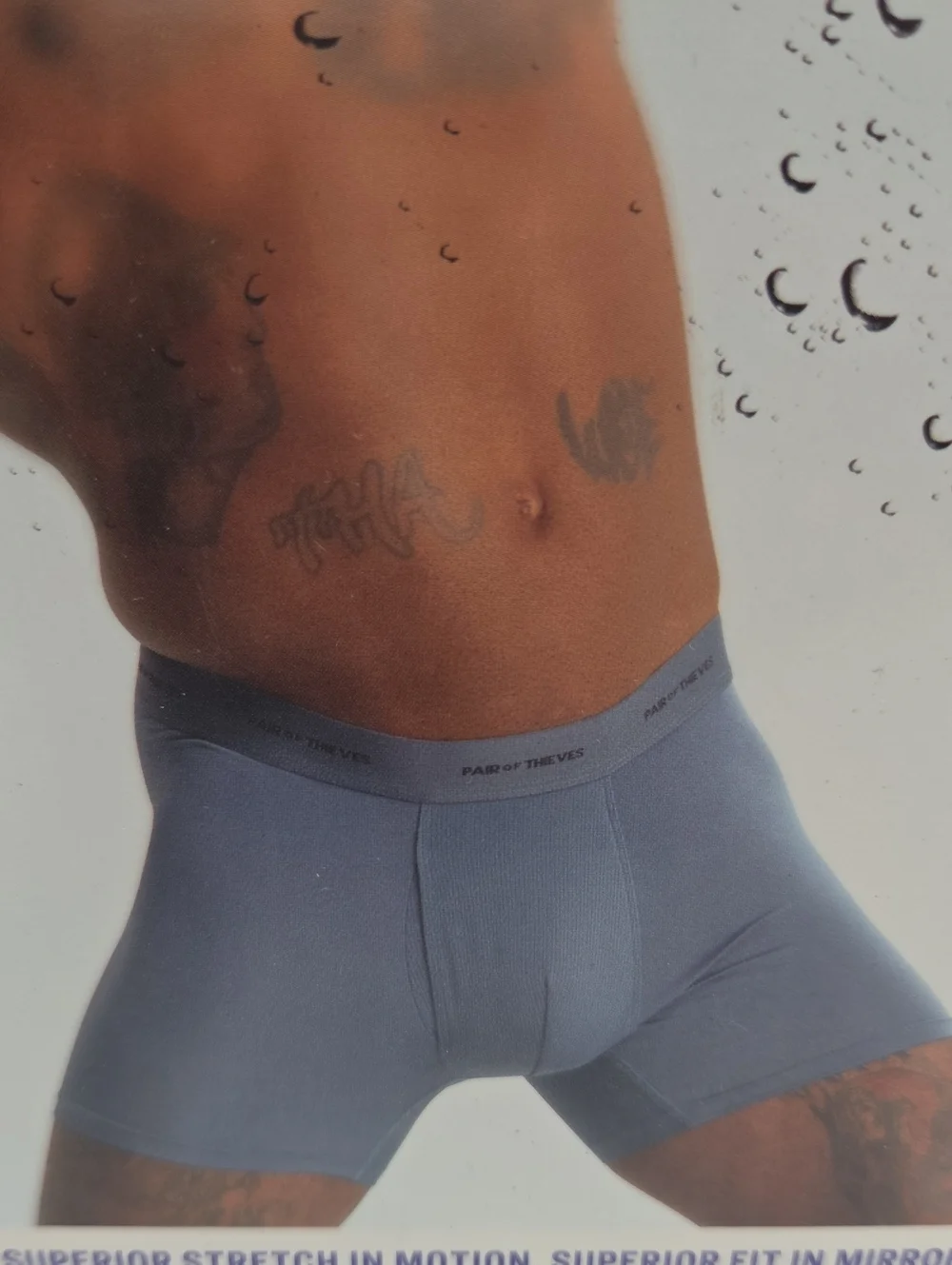 Pair of Thieves Men's Stretch Boxer Briefs - Slate Blue